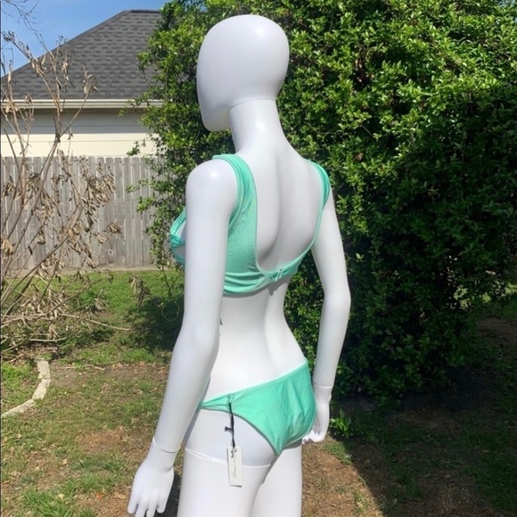 💋NWT Lovers + Friends Mint Green Wrapped Up Bikini Bottom - Picture 14 of 15